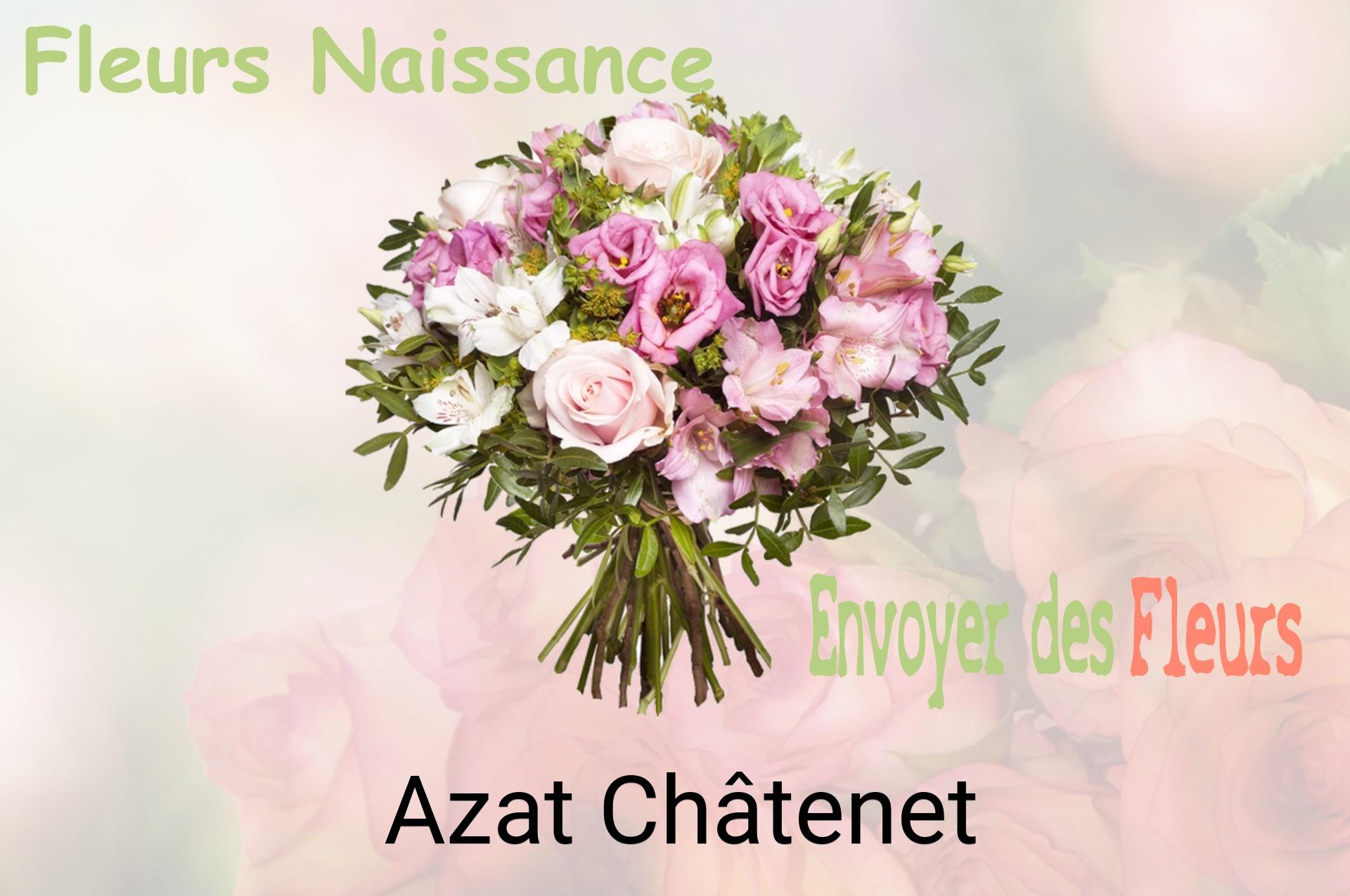 Bouquet de fleurs de naissance livré à Azat-Châtenet