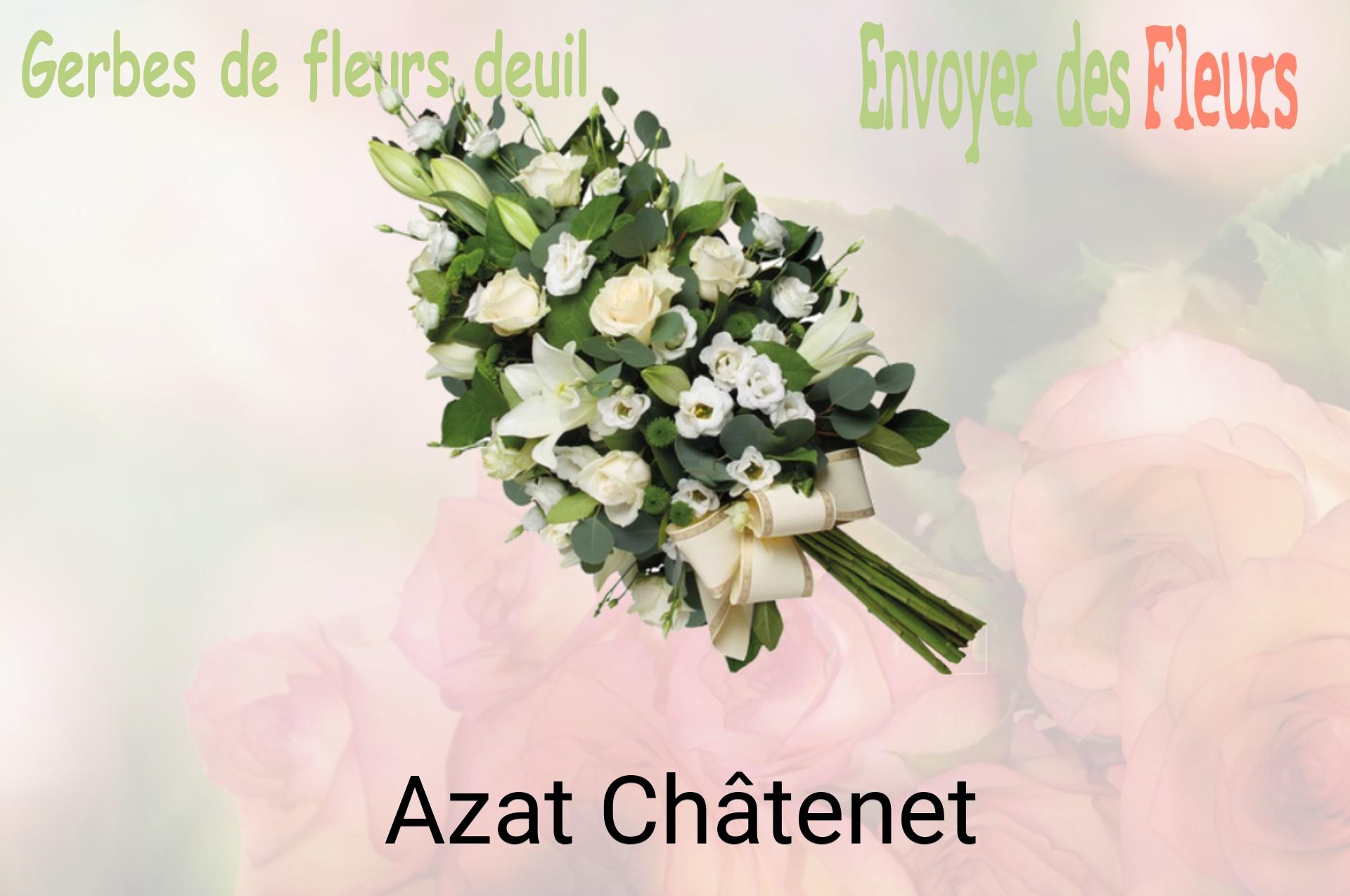 Gerbe de fleurs de deuil livrée à Azat-Châtenet